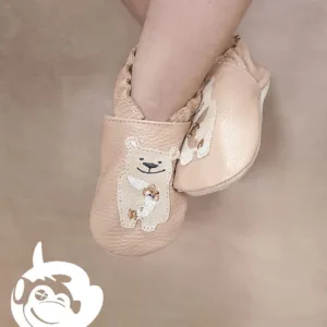 Funky Monkey Slippers Bear Beige