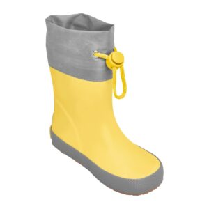 Playshoes Kalosze barefoot dziecięce ze ściągaczem - żółty