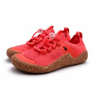Sensori Bilbao 32-3446 Neon Red Junior Sneakersy Barefoot